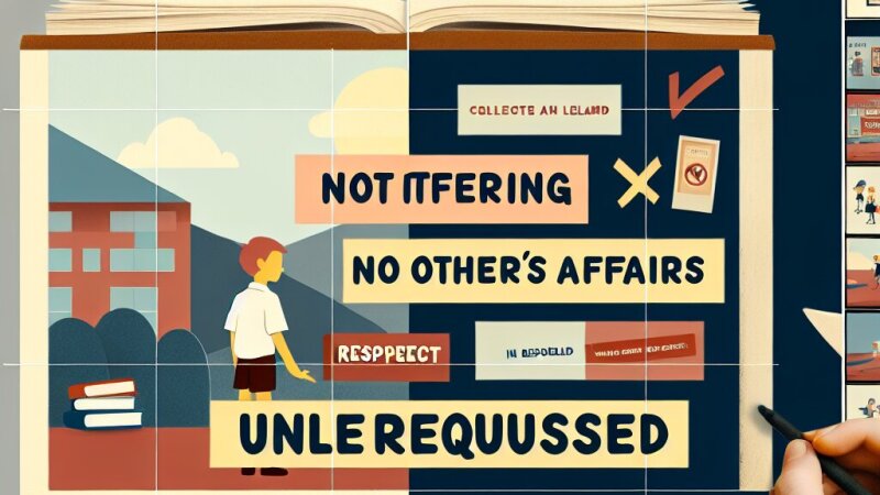 È importante non impicciarsi dei fatti altrui quando non è richiesto