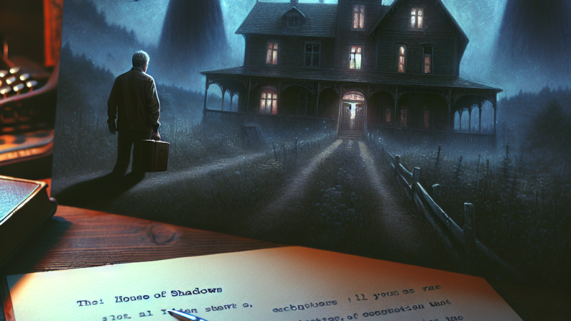 Ampliami di 2000 parole il primo capitolo del mio libro: 1. L’arrivo nella vecchia dimora-Paul Rogan, un uomo di mezza età, scrittore e con un passato misterioso, entra per la prima volta nella casa delle ombre. La dimora, situata ai margini di un piccolo