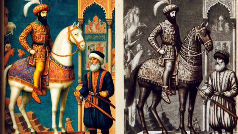 Ampliando la riflessione di Ilg, si può notare come il persiano non sia l’unica figura a presentare assonanze con quelle dell’album dell’artista veronese: il giannizzero posto su piedistallo (fig. 16), sulla parete di fronte a quella del persiano
