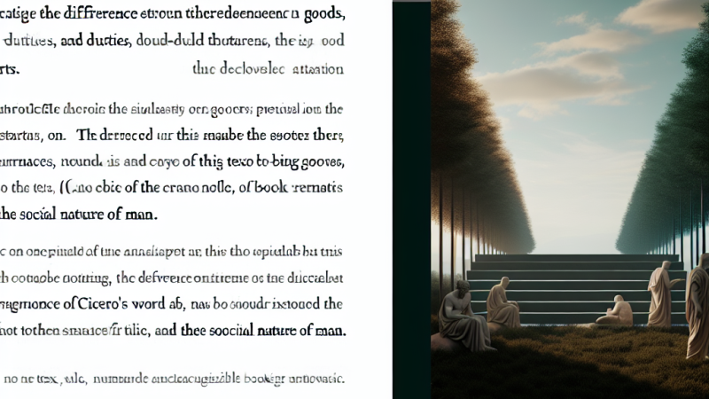 Analisi approfondita del Libro III, paragrafi 16-20 del De finibus di Cicerone