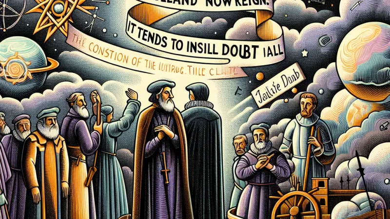 Analisi dei passi 'Dove per mille anni aveva dominato la fede, ora domina il dubbio' (brano A, r. 49) e 'Non credo... tende a destare il dubbio in tutti' (brano B, rr. 6-8): Contesto del Galileo di Brecht nel clima culturale