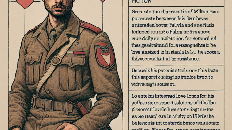 Analisi del personaggio di Milton in "Una questione privata" di Beppe Fenoglio