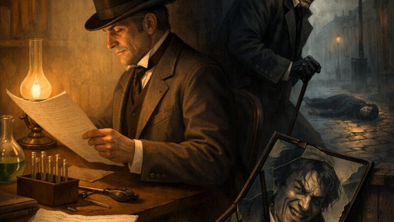 Analisi dettagliata delle peripezie del romanzo 'Dottor Jekyll e Mr Hyde': La scoperta del testamento, l'enigma dell'erede, il primo incontro con Hyde, l'omicidio di Sir Danvers Carew, la reclusione di Jekyll e il misterioso incarico.
