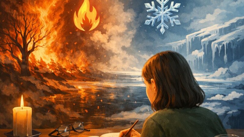 Analisi in inglese della poesia "Fire and Ice" di Robert Frost