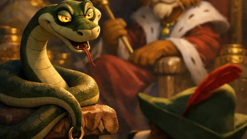 Analisi psicologica del serpente Biss nell'animazione Robin Hood della Disney