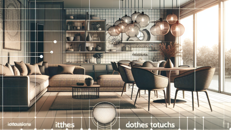 Arredamento interno di una casa: mobili e complementi d'arredo.