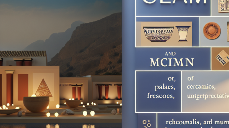 Arte cretese e minoica: riassunto sintetico