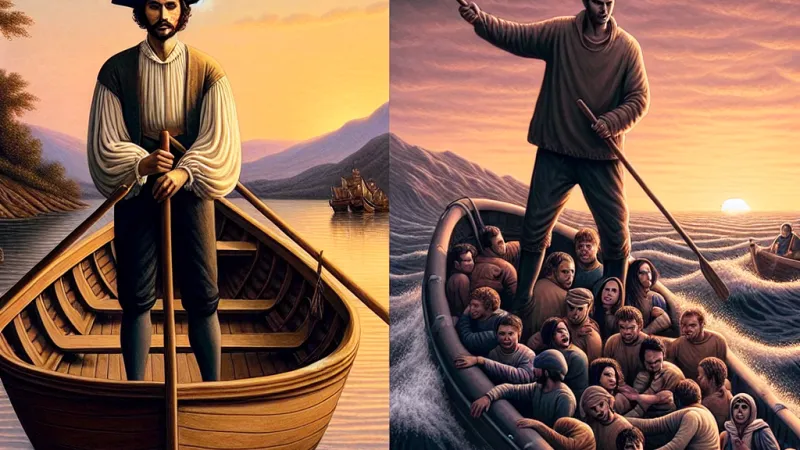 Barcaiolo dei "Promessi Sposi" e gli scafisti di oggi: un confronto tra altruismo e sfruttamento