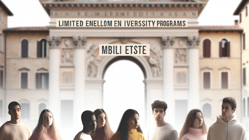 Calendario ufficiale test di ammissione a numero programmato 2021/2022