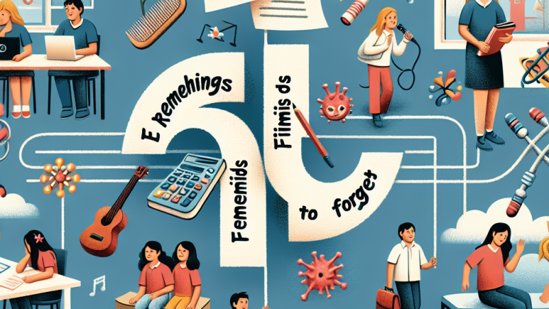 Cinque cose da ricordare e cinque cose da dimenticare dello scorso anno scolastico.