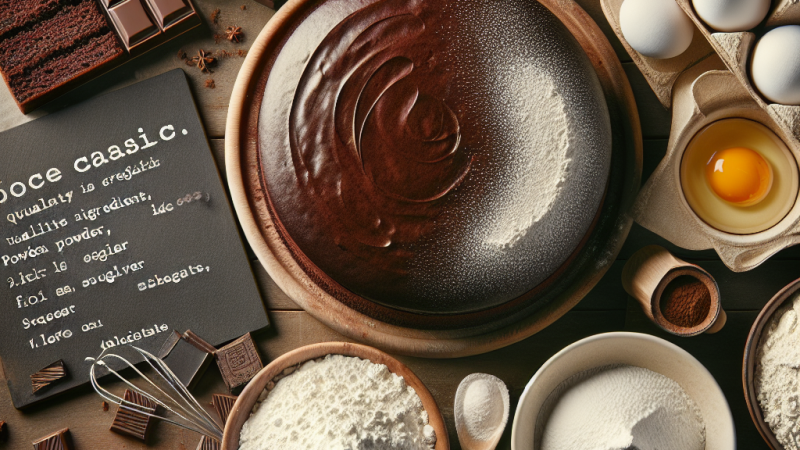 Come fare una torta al cioccolato