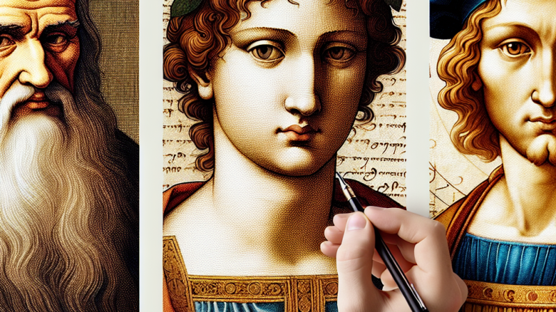 Confronto tra Leonardo, Raffaello e Michelangelo: analisi di un'opera per ciascun artista.