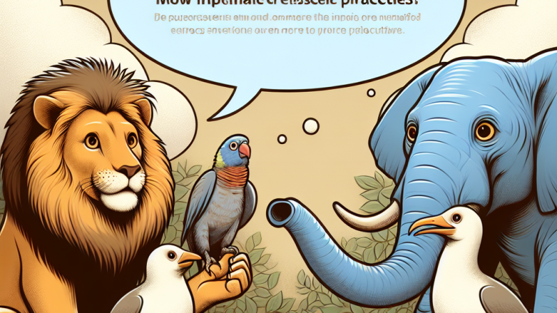 Cosa direbbero gli animali dello zoo se potessero parlare?