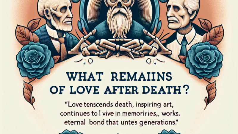 Cosa resta dell'amore dopo la morte?