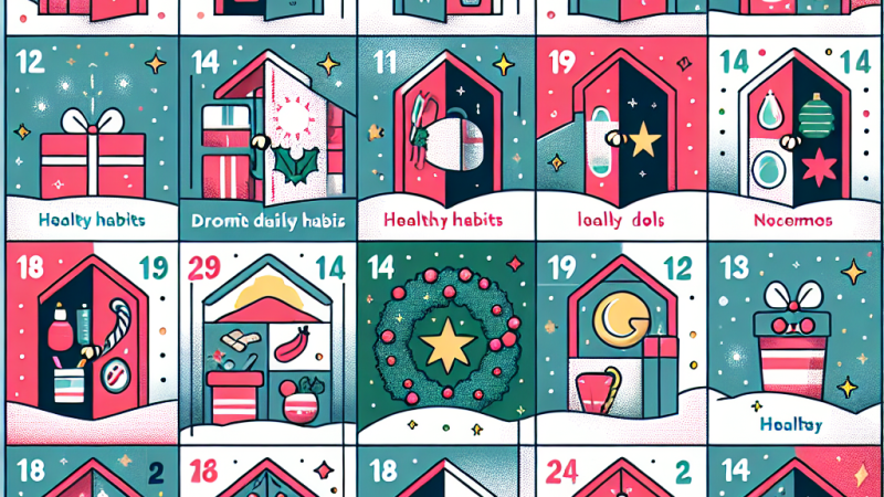 Crea un calendario dell'avvento sui temi delle buone abitudini