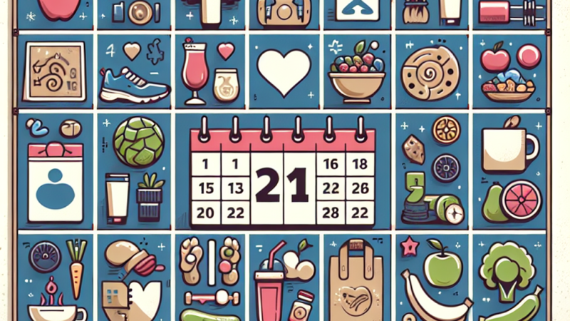 Creazione di un calendario dell'avvento social a tema stile di vita sano e attivo