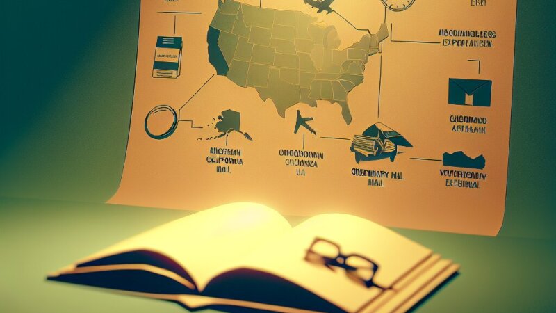 ¿Cuánto tiempo tarda en llegar una carta de Michigan a California por correo postal?