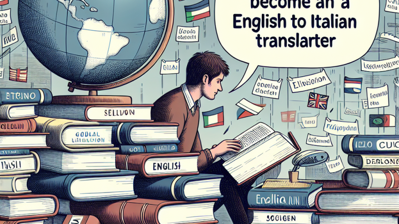 Da grande vorrei fare… I miei sogni e le mie aspirazioni per il futuro: La mia voglia di diventare traduttrice dall'Inglese all'Italiano