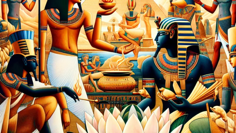 Descrizione dell'arte, pittura e scultura egizia