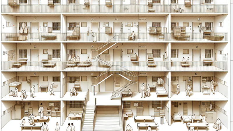 Descrizione delle celle e degli ambienti interni della Casa Circondariale di Perugia 'Capanne'