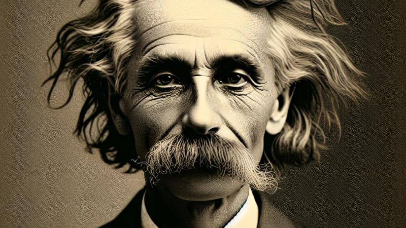 Descrizione estetica oggettiva di Albert Einstein in un testo di circa 20 righe