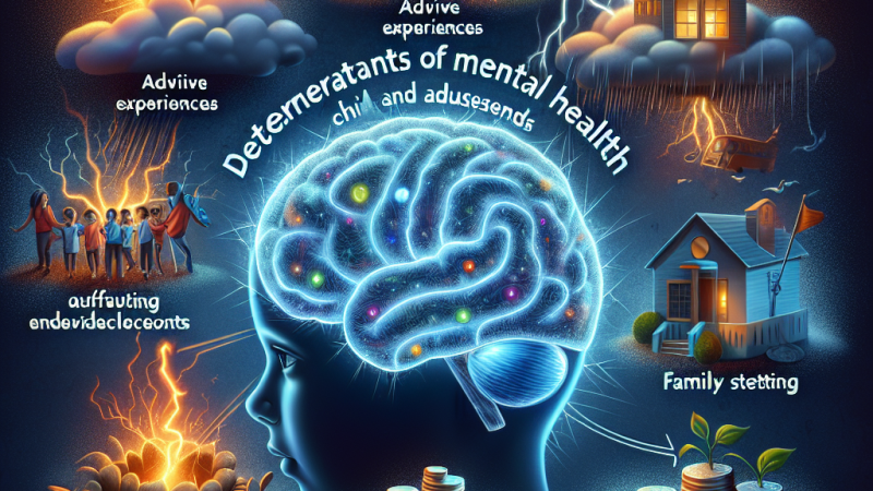 Determinanti della salute mentale e dei disturbi infantili e adolescenziali