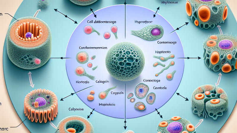 Elaborato sui meccanismi di adattamento cellulare: risposta della cellula al danno da stress, ipertrofia, iperplasia, atrofia e metaplasia