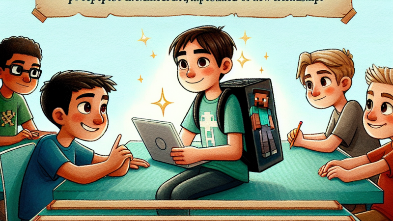 Elia, il nuovo ragazzo in classe: un'ossessione per Minecraft e un mistero da scoprire