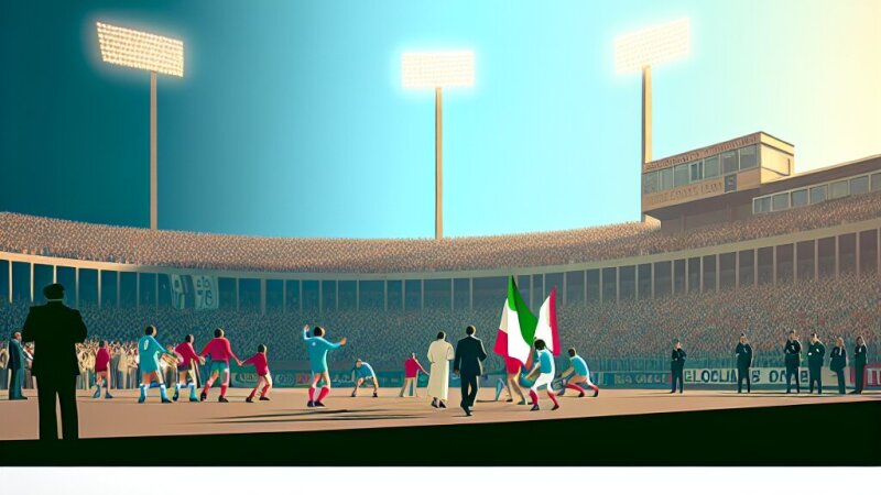 Evento avvenuto in un campo di calcio