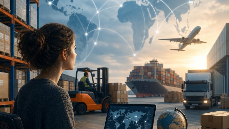 Gestione del magazzino e logistica con informatica e inglese