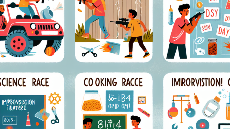 Idee di 6 attività coinvolgenti, pratiche e dinamiche per ragazzi dai 10 ai 14 anni per animazione estiva: tempistiche e materiali. Ad esempio, considerare un paintball fai-da-te e una escape room.