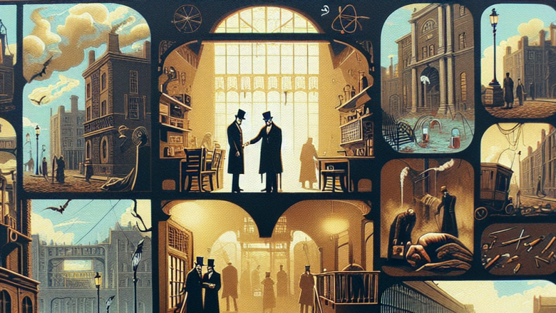 Identificazione dei luoghi principali nel romanzo 'Lo strano caso del dottor Jekyll e di Mr Hyde': Descrizione, tipologie di ambientazioni e l'atmosfera evocata dallo scrittore