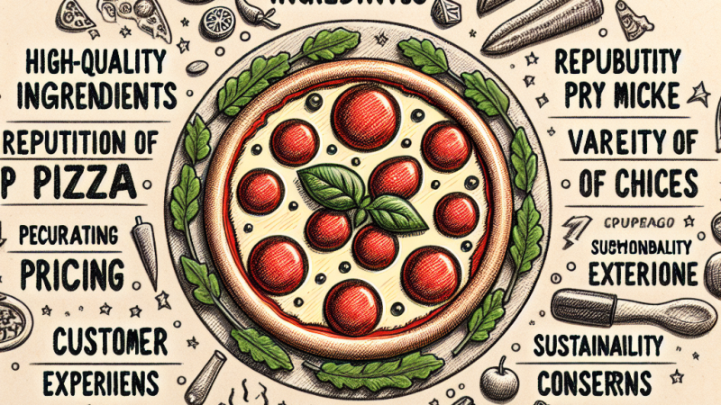 Il fattore che influisce maggiormente sui consumatori nella scelta della pizza