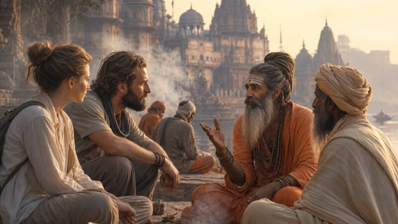 Il rapporto tra i Sadhu, i santoni indiani e gli occidentali