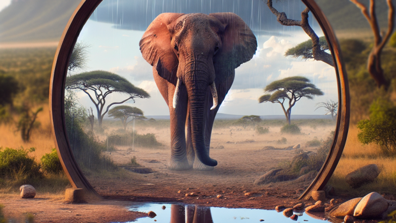 Immedesimarsi in un elefante africano a rischio di estinzione e scrivere la propria storia al passato.