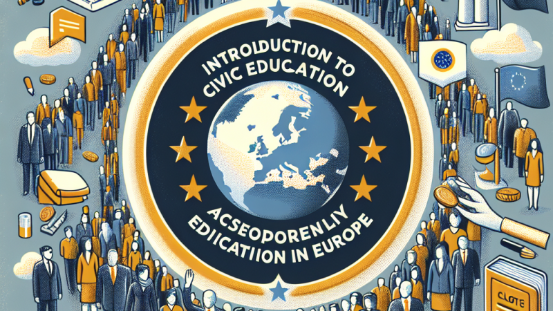 Introduzione all'educazione civica sull'Europa
