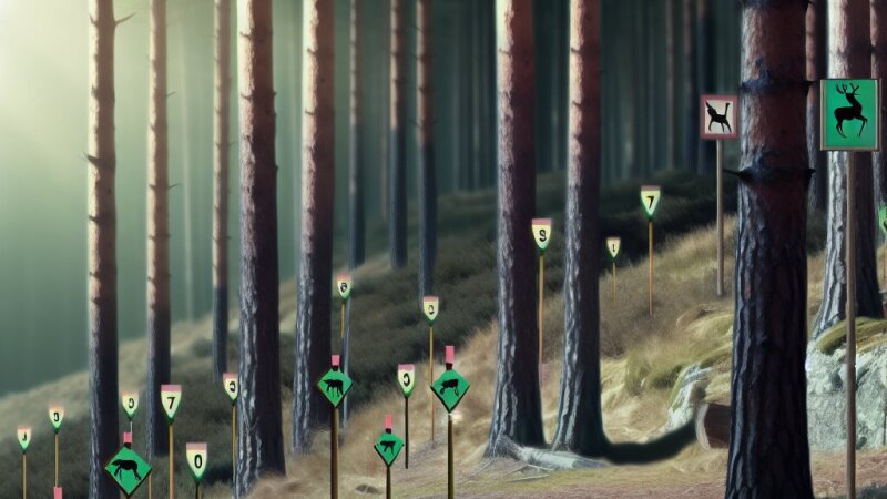 La distanza minima dagli edifici per realizzare appostamenti fissi per la caccia agli ungulati in provincia di Trento