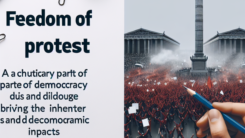 La libertà di protesta - un pilastro delle società democratiche.