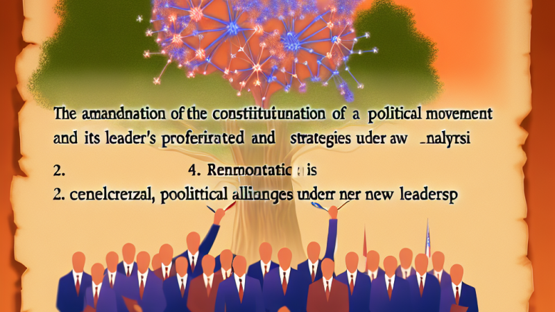 La modifica dello statuto del Movimento 5 Stelle e la linea del leader Giuseppe Conte: un'analisi