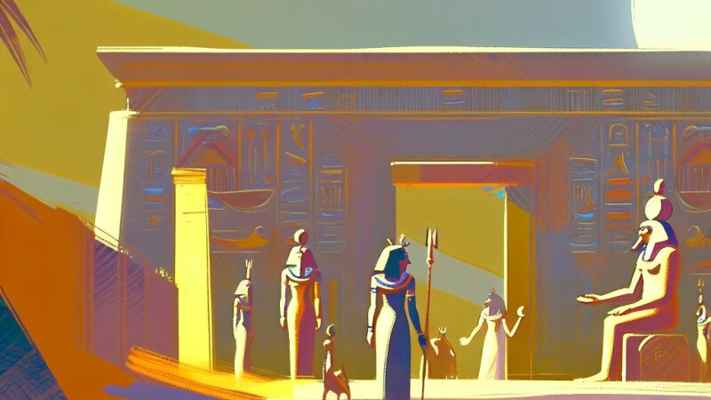 La pittura egizia: testo espositivo in file Word