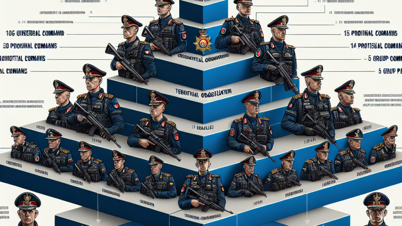 La struttura ordinativa dell'Arma dei Carabinieri e il riordino con il DLgs 297/2000: Dal Comando Generale di Vertice all'Organizzazione Territoriale, i 5 Comandi Interregionali, i 104 Comandi Provinciali, 5 Comandi Gruppo e le Compagnie Carabinieri