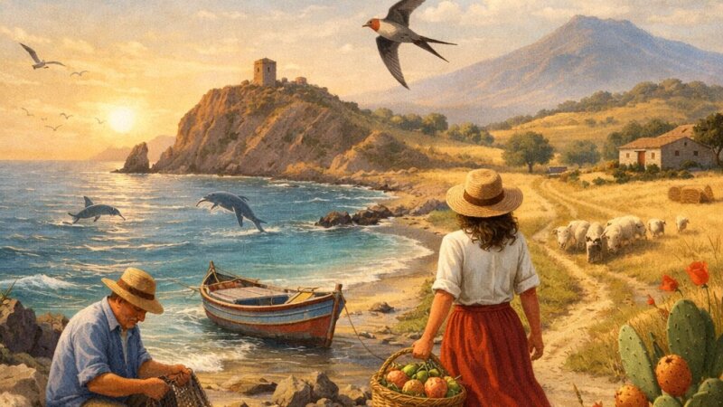 La sua unica opera, dal titolo 'Curaddi', è una raccolta di poesie che descrivono la...