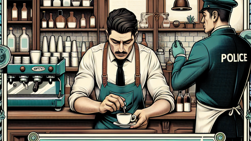 La verità nel caffè: un barista muore improvvisamente e la polizia indaga su un misterioso avvelenamento
