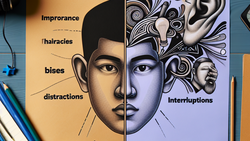 Le disposizioni negative nell'ascolto durante una discussione