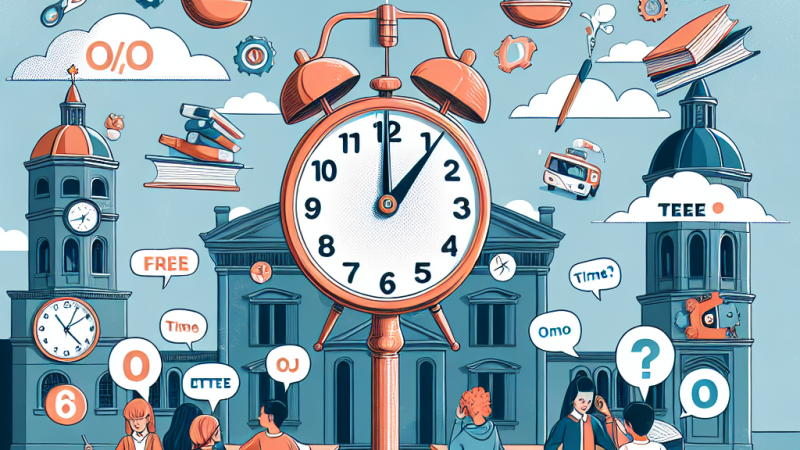Le ore di lezione: Meglio meno ore al giorno con sabato scolastico o sabato libero con più ore di lezione?