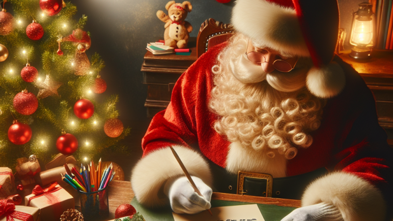 Lettera di Babbo Natale dedicata ai bambini di quinta B della scuola primaria di San Pietro in Vincoli di Ravenna: un messaggio sull'amicizia e la solidarietà tra bambini
