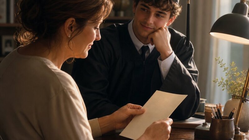Lettera di laurea triennale a un figlio
