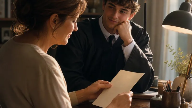 Lettera di laurea triennale a un figlio