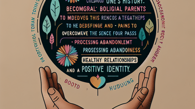 L'importanza di ripensare all'infanzia e alla propria storia: risignificare la relazione con i genitori biologici per aiutare i figli adottivi a superare il senso di disvalore e il dolore.
