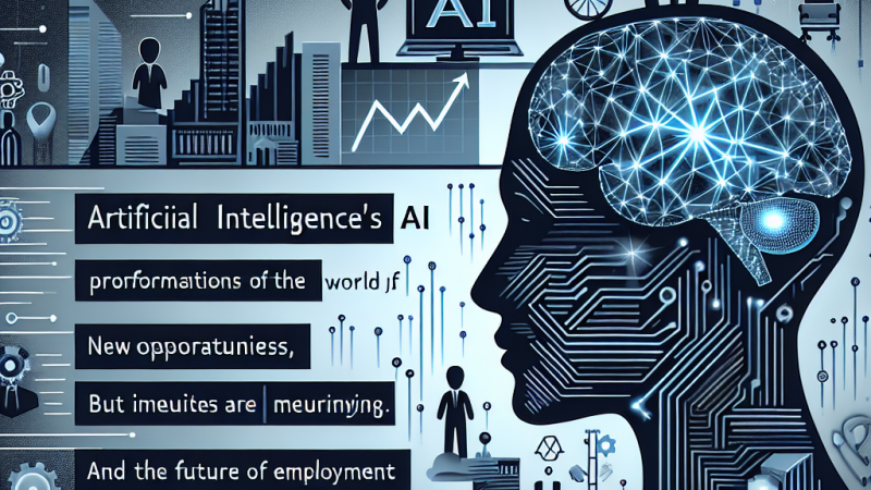 L'intelligenza artificiale (IA) e il suo impatto sulla profonda trasformazione del mondo del lavoro: innovazioni, preoccupazioni e il futuro dell'occupazione